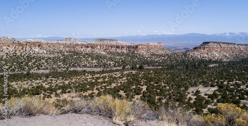 Rocky Santa Fe horizon landscape