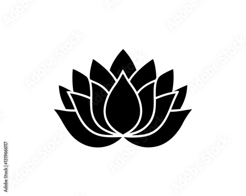 creative details lotus icon Vector Illustration
