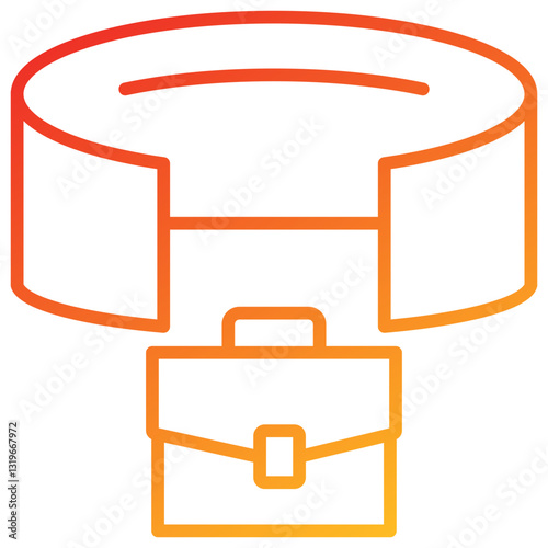 Vr Simulator Line Gradient Icon