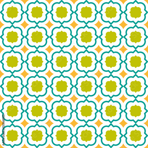 Geometric pattern, eastern motif. Vector illustration.