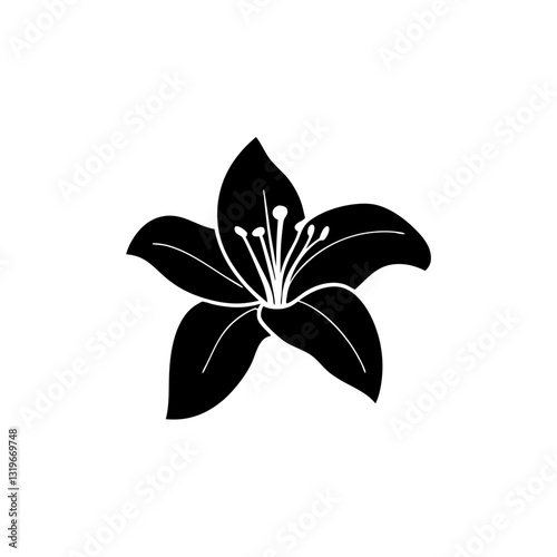 creative details lily icon Vector Illustration