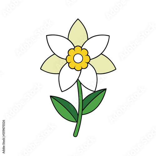 balsam flower on a white background.