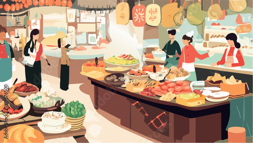 Exploring Flavors in the Market .eps