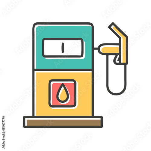 Petrol pump - a filling station with a gun.
