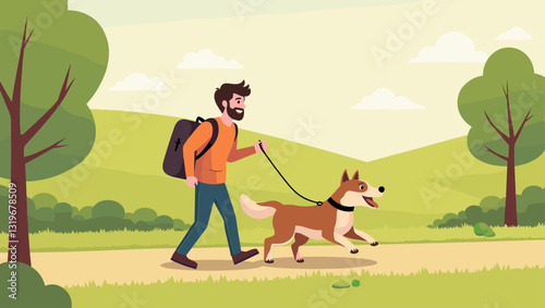Excited Brunette Woman Holding Credit Card, Planning Vacation Shopping Spree, Sunny Day, Travel Adventures, Online Purchases, Modern Lifestyle, Financial Freedom, Vector Illustration