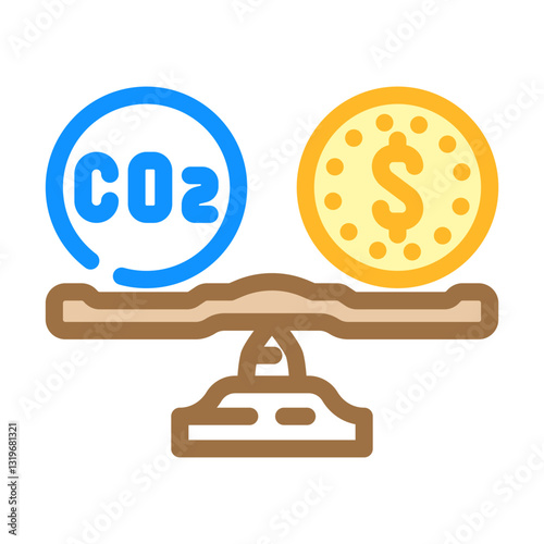 offset carbon color icon vector illustration