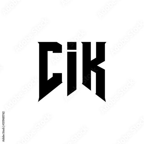 Wallpaper Mural CIK letter logo design for technology company. CIK logo design black and white color combination. CIK logo, CIK vector, CIK design, CIK icon, CIK alphabet. CIK typography logo design. Torontodigital.ca