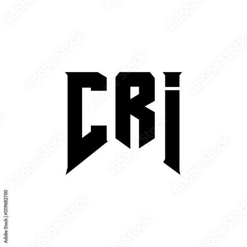 CRI letter logo design for technology company. CRI logo design black and white color combination. CRI logo, CRI vector, CRI design, CRI icon, CRI alphabet. CRI typography logo design.