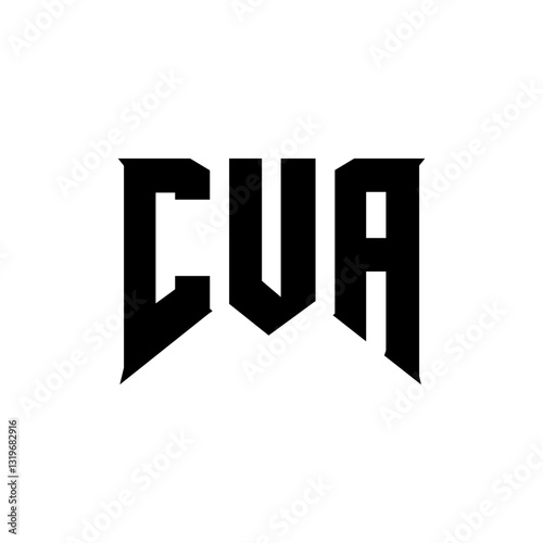 CUA letter logo design for technology company. CUA logo design black and white color combination. CUA logo, CUA vector, CUA design, CUA icon, CUA alphabet. CUA typography logo design.