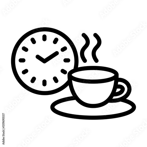 Breaktime Vector Line Icon Design