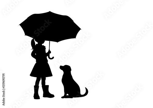 girl with umbrella