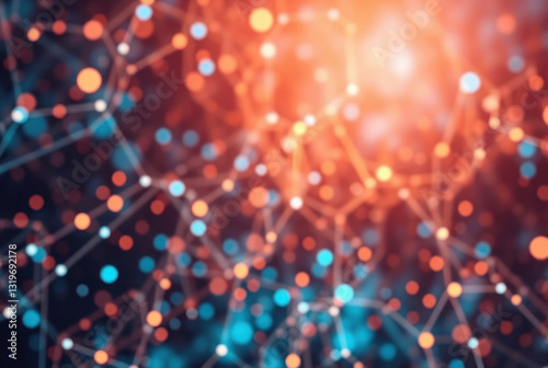 Wallpaper Mural modern abstract background digital data nodes and a high-tech aesthetic. Torontodigital.ca