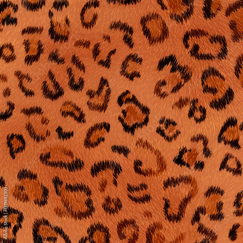 Seamless patterned texture of animal skin, animal print.