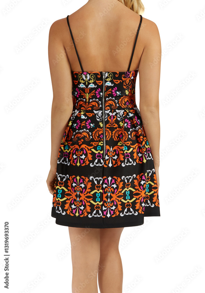 Black Floral Sherie Dress, a-line floral belted dress, Proudest Moments Knit A-Line Dress with white background Black Floral Sherie Dress, a-line floral belted dress, Proudest Moments Knit A-Line Dress with white background
