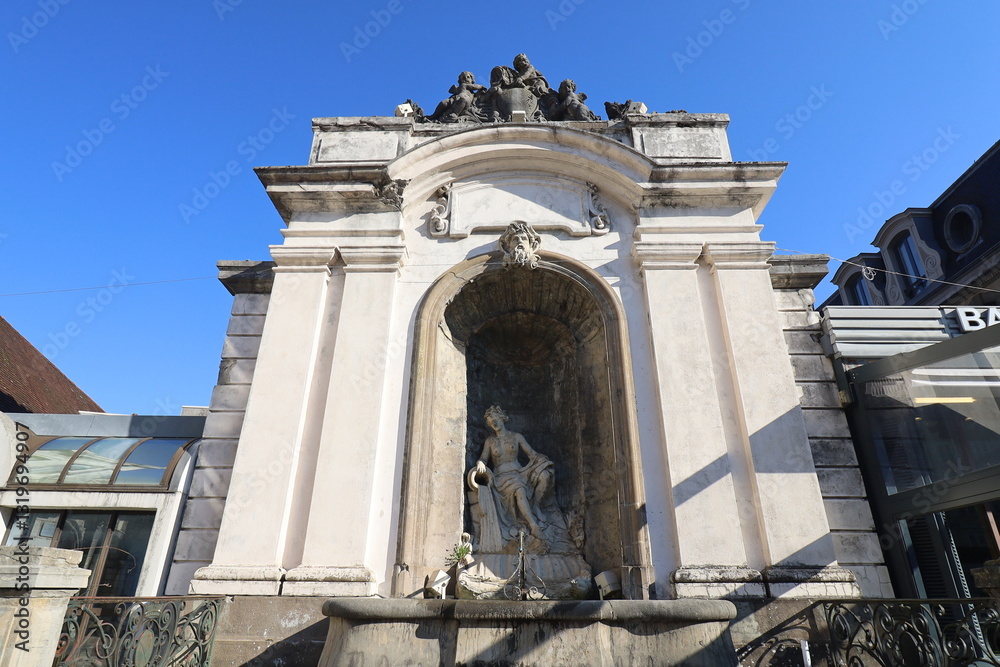 La fontaine Truchot, ville de Salins les Bains, département du Jura, France