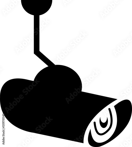 CC tv Camera icon vector design, Security camera icon, Cc tv symbol, CC TV Camera vector icon. Warning CCTV sign. Video surveillance. Transparent background