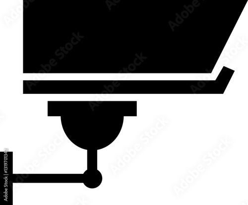 CC tv Camera icon vector design, Security camera icon, Cc tv symbol, CC TV Camera vector icon. Warning CCTV sign. Video surveillance. Transparent background