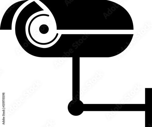 CC tv Camera icon vector design, Security camera icon, Cc tv symbol, CC TV Camera vector icon. Warning CCTV sign. Video surveillance. Transparent background