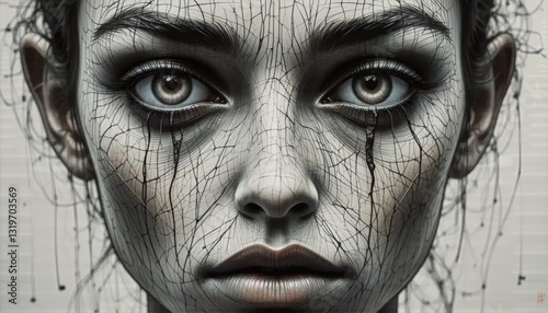Art Brut Face Portrait Expressive