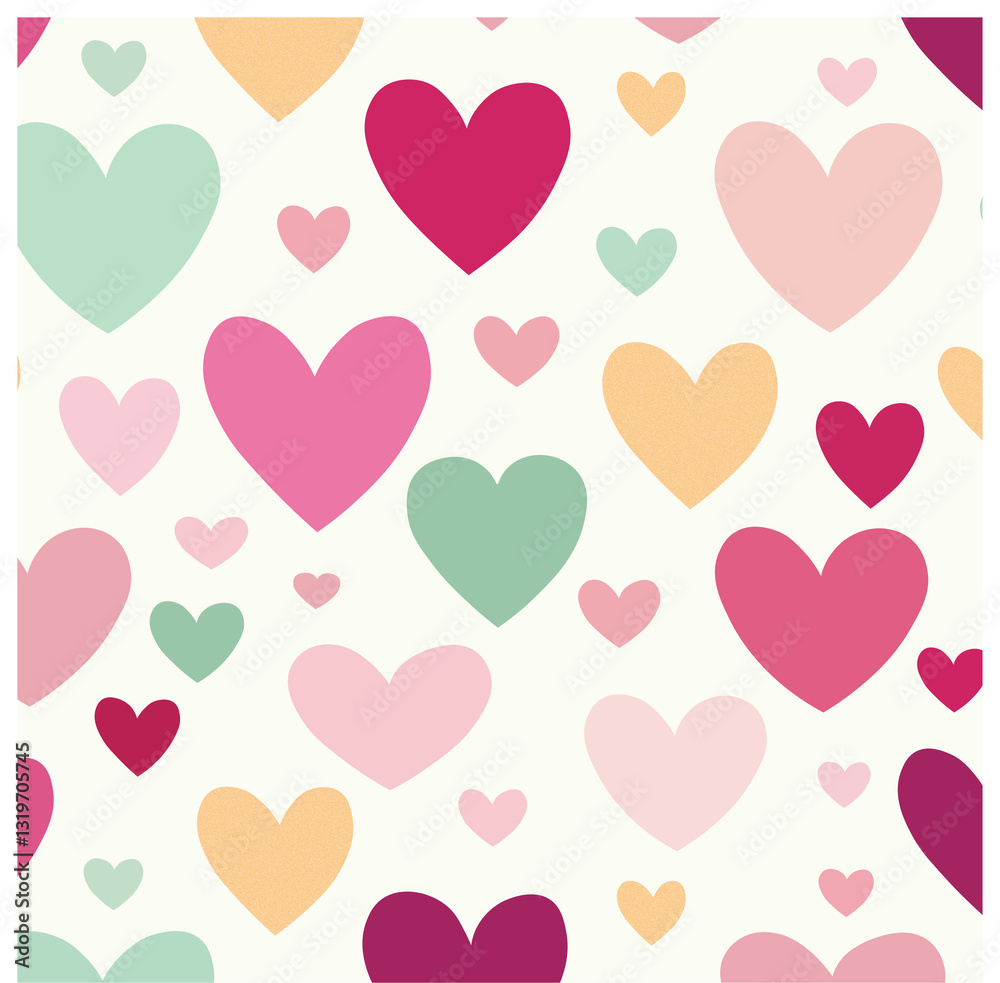 seamless pattern with hearts seamless pattern with hearts