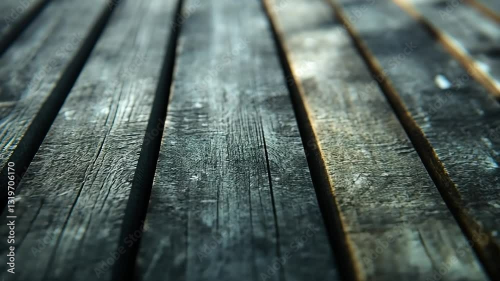 Dark Wooden Planks: A Textured Close-Up Dark Wooden Planks: A Textured Close-Up