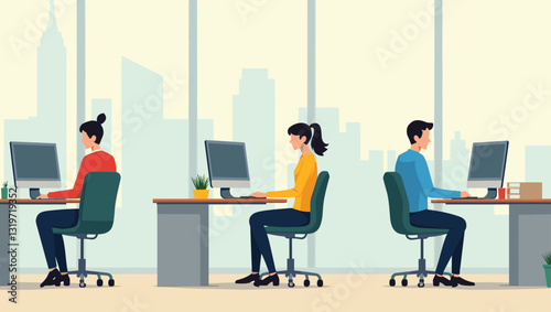 Modern online payroll software system vector graphic, salary management application, employee payment solutions, financial reporting dashboard, taxes, and automated payments for business needs