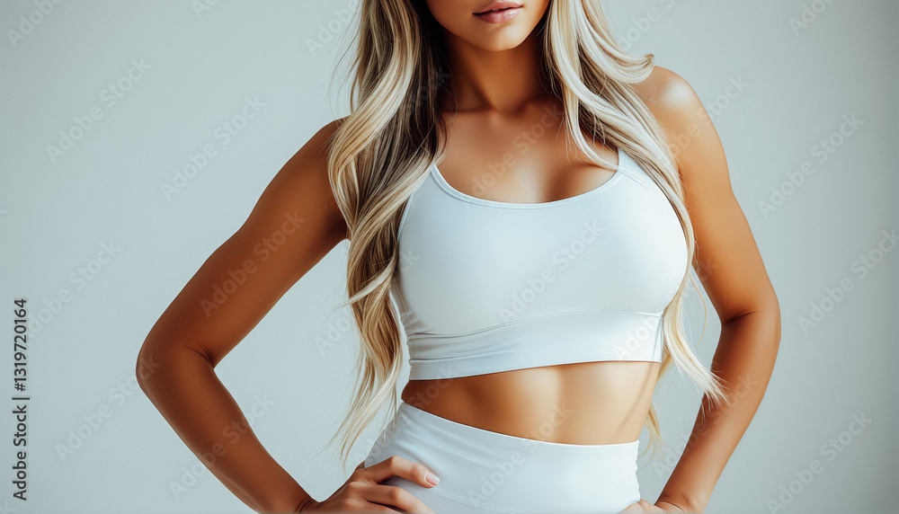 Fototapeta premium Athletic Woman in Sportswear