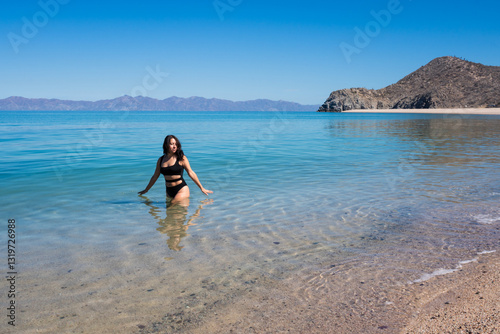 Mujer en la playa