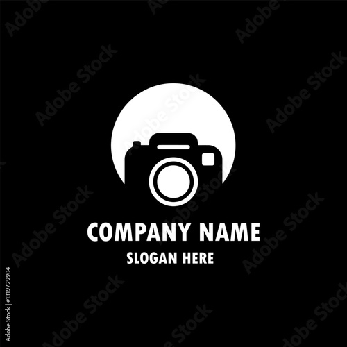 Creative Black Camera Logo Design Symbol Vector Illustration