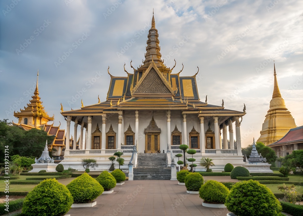 Fototapeta premium Silver Pagoda - Phnom Penh - Cambodia