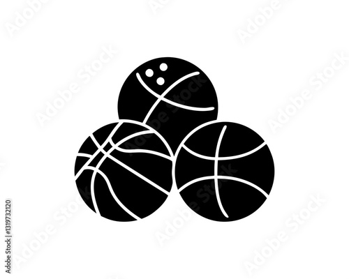 creative details medicine balls icon vector Illustration