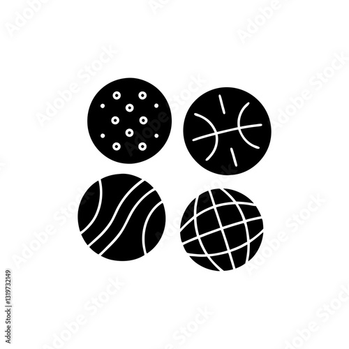 creative details medicine balls icon vector Illustration