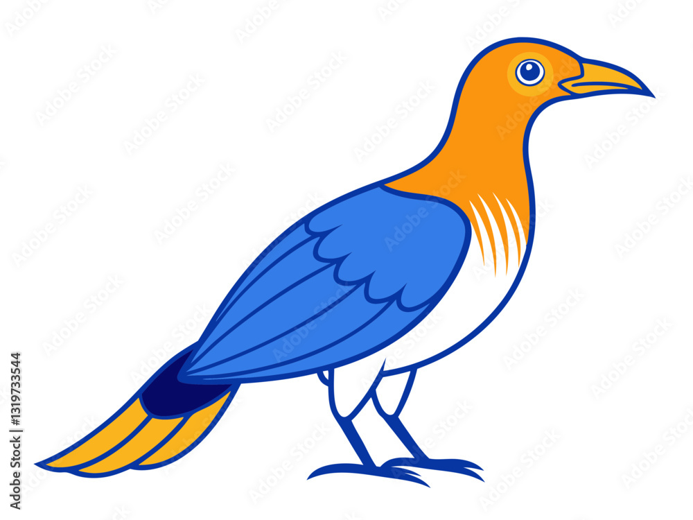 Obraz premium Unique Bowerbird Vector Art for Nature Lovers