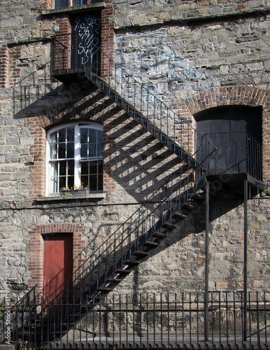 Images of old brickwork in Dublin, Ireland. 