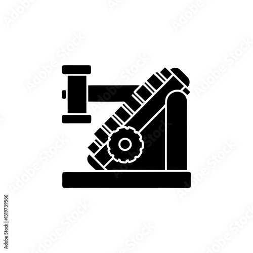 creative details smith machine icon vector Illustration