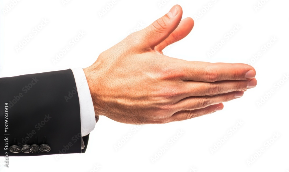 A pair of hands clapping symbolizing appreciation and recognition, isolated on white background A pair of hands clapping symbolizing appreciation and recognition, isolated on white background