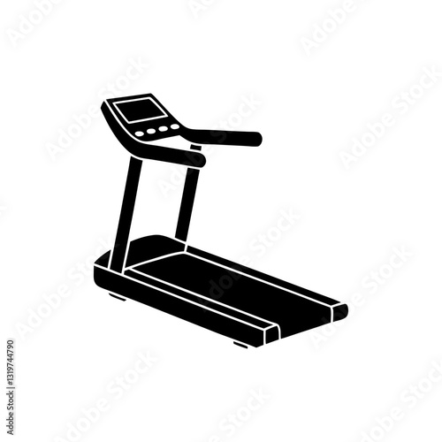 creative details treadmill icon vector Illustration