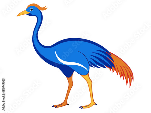 Stunning Cassowary Vector Art. A Bold Representation of Nature's Beauty