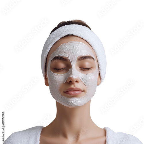 Beautiful Woman Clean Fresh Skin Isolated Background