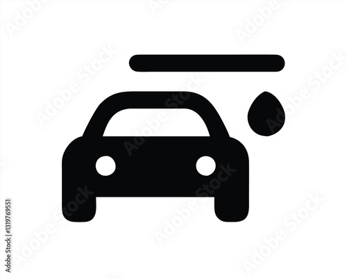 Car wash vector illustration depicting clean and shiny vehicles