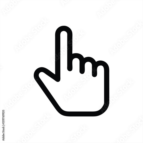 Hand gesture indicating one or a call for attention during discussion