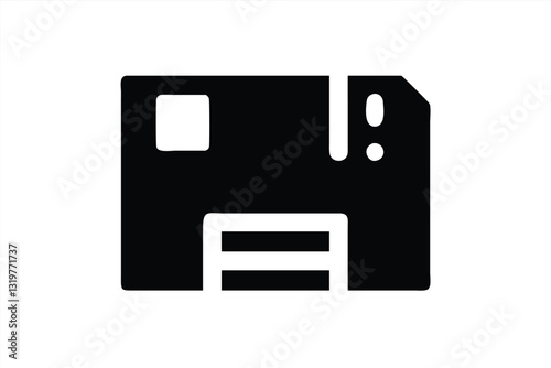 Classic floppy disk graphic representing storage technology