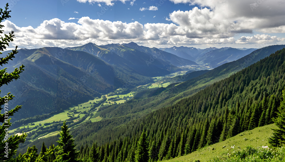 Fototapeta premium le paysage montagneux