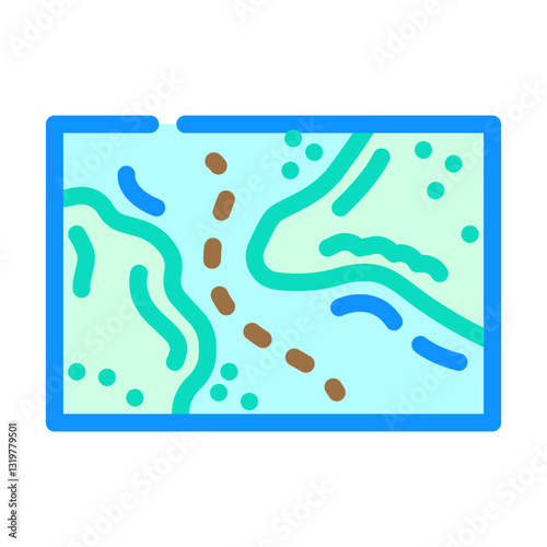 nautical chart sailing sport color icon vector illustration