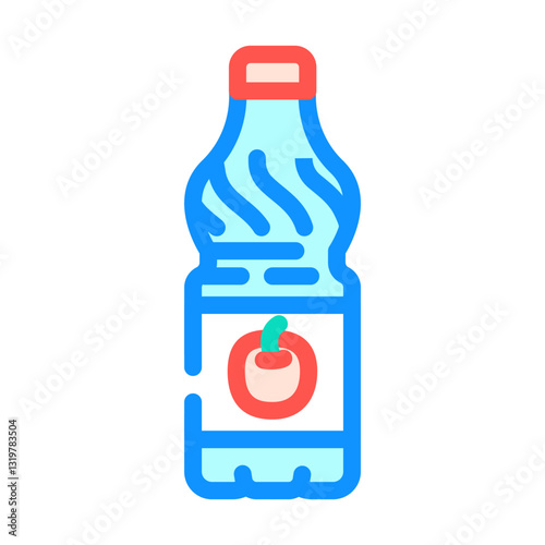 vinegar condiment color icon vector illustration