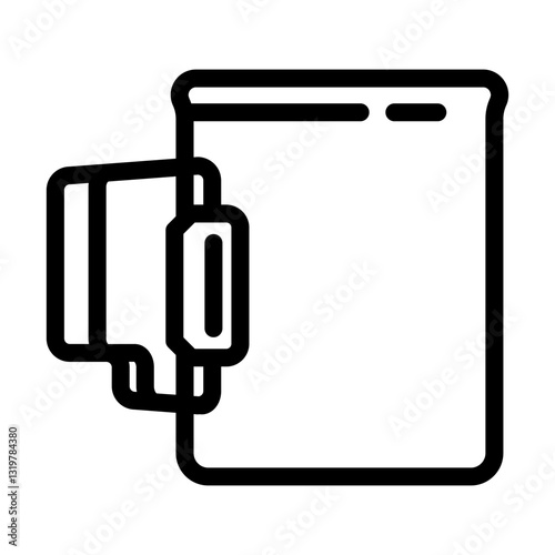 mug titanium ultralight line icon vector illustration
