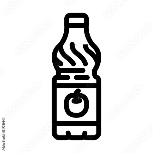 vinegar condiment line icon vector illustration