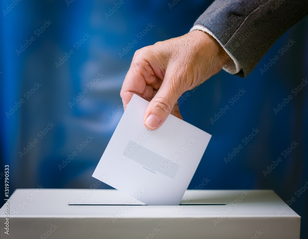 Casting a Ballot Close-Up Casting a Ballot Close-Up