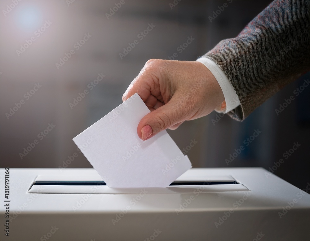 Casting a Ballot Close-Up Casting a Ballot Close-Up