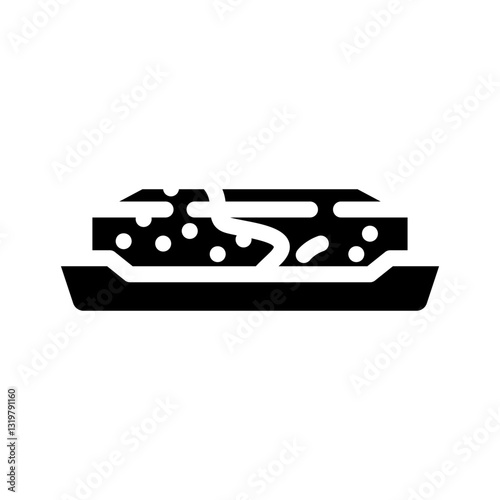solid shampoo bar sustainable beauty glyph icon vector illustration